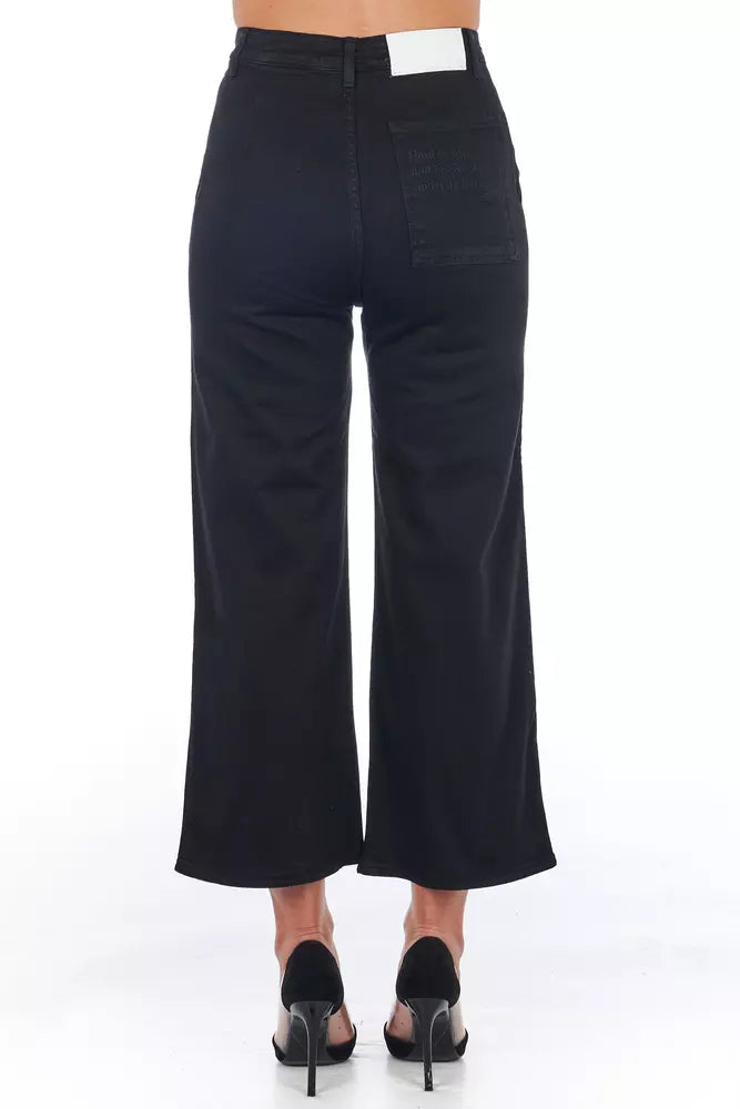 Frankie Morello Black Cotton Jeans & Pant