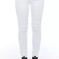 Frankie Morello White Cotton Jeans & Pant