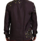 Dolce & Gabbana Bordeaux Ostrich Silk Satin Casual Mens Shirt