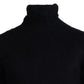 Dolce & Gabbana Black Gold Turtleneck Mohair Pullover Mens Sweater