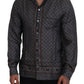 Dolce & Gabbana Gray Baroque Silk Satin Casual Shirt