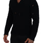 Dolce & Gabbana Black Wool V-neck Knitted Pullover Sweater