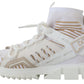 Dolce & Gabbana White Beige Sorrento Sneakers Shoes