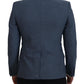 Dolce & Gabbana Blue Wool Stretch Slim Fit Jacket Blazer