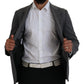 Dolce & Gabbana Gray Wool Stretch Slim Fit Jacket Blazer