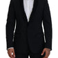 Dolce & Gabbana Black MARTINI Slim Fit Jacket Blazer