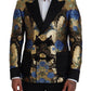 Dolce & Gabbana Gold Lurex Double Breasted Jacket Blazer