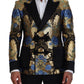 Dolce & Gabbana Gold Lurex Double Breasted Jacket Blazer