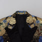 Dolce & Gabbana Gold Lurex Double Breasted Jacket Blazer