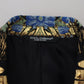 Dolce & Gabbana Gold Lurex Double Breasted Jacket Blazer