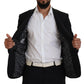 Dolce & Gabbana Black Wool Stretch Slim Fit Jacket  Blazer