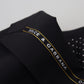 Dolce & Gabbana Black Wool Stretch Slim Fit Jacket Blazer