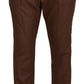 Dolce & Gabbana Brown Cashmere Men Drawstring Jogger Pants