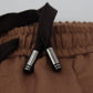 Dolce & Gabbana Brown Cashmere Men Drawstring Jogger Pants