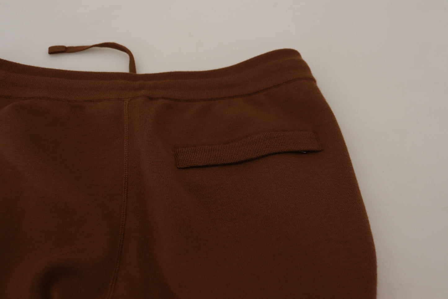 Dolce & Gabbana Brown Cashmere Drawstring Jogger Pants