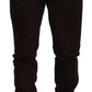 Dolce & Gabbana Brown Solid Men Drawstring Jogger Pants