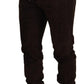 Dolce & Gabbana Brown Solid Men Drawstring Jogger Pants