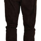 Dolce & Gabbana Brown Solid Men Drawstring Jogger Pants