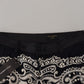 Dolce & Gabbana Black Silk Bandana Print Pants