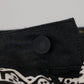 Dolce & Gabbana Black Silk Bandana Print Pants