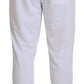 Dolce & Gabbana White Crown Logo Jogger Pants