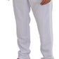 Dolce & Gabbana White Crown Logo Jogger Pants