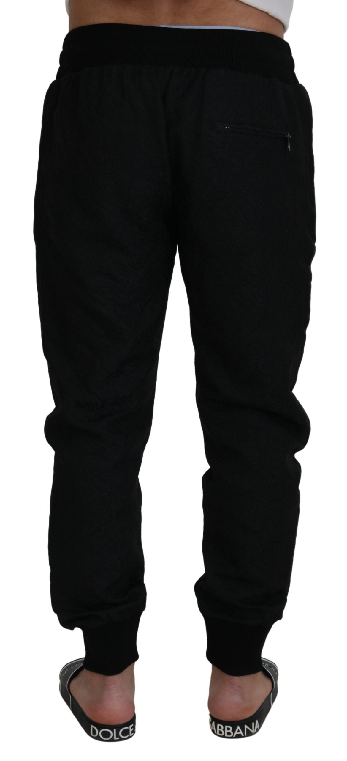 Dolce & Gabbana Black Men Casual Jogger Pants