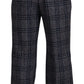 Dolce & Gabbana Gray Checkered Mid Waist Men Pants