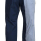 Dolce & Gabbana Blue Cotton Straight Fit Pants