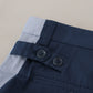 Dolce & Gabbana Blue Cotton Straight Fit Pants