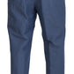 Dolce & Gabbana Blue Linen Chino Men Formal Pants