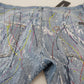 Dolce & Gabbana Blue Cotton Color Splash Print Denim Jeans