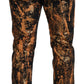 Dolce & Gabbana Golden Ash Cotton Retro Men Denim Jeans