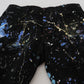 Dolce & Gabbana Black Cotton Color Splash Print Denim Jeans