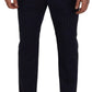 Dolce & Gabbana Blue Striped Men Formal Pants