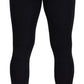 Dolce & Gabbana Black Slim Fit Athletic Stretch Pants