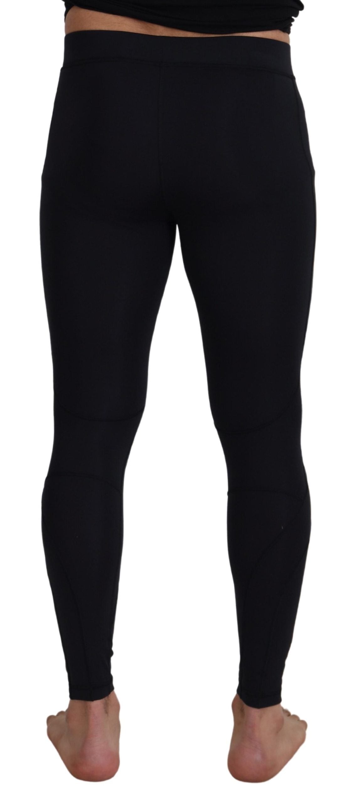 Dolce & Gabbana Black Slim Fit Athletic Stretch Pants