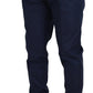 Dolce & Gabbana Blue Cotton Chino Formal Pants