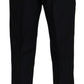 Dolce & Gabbana Black Wool Chino Formal Pants