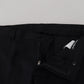 Dolce & Gabbana Black Wool Chino Formal Pants