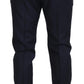 Dolce & Gabbana Blue Wool Chino Formal Pants