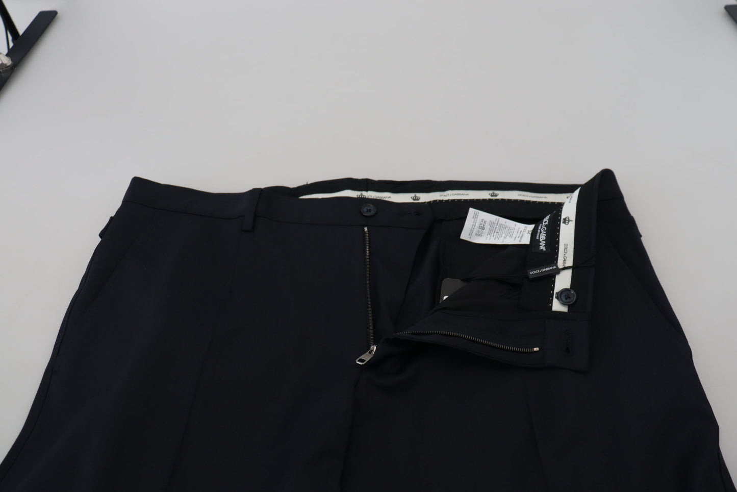 Dolce & Gabbana Blue Wool Chino Formal Pants