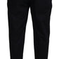 Dolce & Gabbana Black Cotton Chino Formal Pants