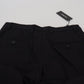 Dolce & Gabbana Black Cotton Chino Formal Pants