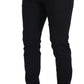 Dolce & Gabbana Black Wool Chino Formal Pants