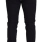 Dolce & Gabbana Black Wool Chino Formal Pants