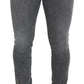 Dolce & Gabbana Grey Washed Cotton Skinny Denim Jeans