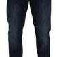 Dolce & Gabbana Blue Cotton Straight Fit Casual Denim Jeans