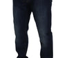 Dolce & Gabbana Blue Cotton Straight Fit Casual Denim Jeans