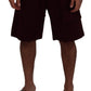 Dolce & Gabbana Maroon Bermuda Cargo Men Shorts